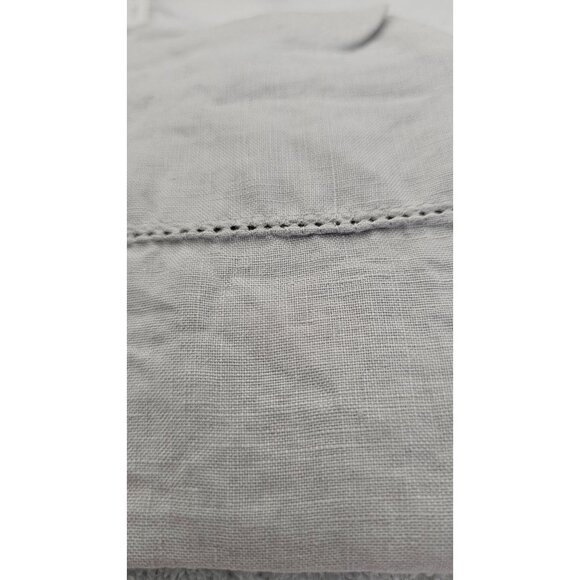 NWT Soft Gray Belgian Flax Linen Sham King Size By Pottery Barn Retail: $79 - Picture 2 of 4